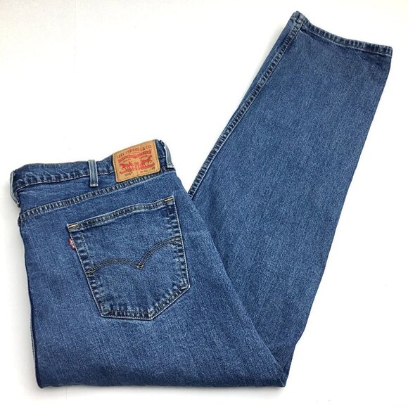 Levi's 505 Men's Straight Leg Jeans Medium Wash size 42 x 32 - Picture 1 of 11